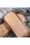Hermes Oran Sandals In Bordeaux Swift Leather