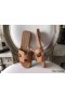 Hermes Oran Sandals In Brown Epsom Leather