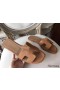 Hermes Oran Sandals In Brown Epsom Leather