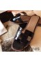 Hermes Oran Sandals In Burgundy Shiny Niloticus Crocodile