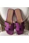 Hermes Oran Sandals In Cyclamen Epsom Leather