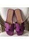 Hermes Oran Sandals In Cyclamen Epsom Leather