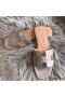 Hermes Oran Sandals In Grey Ostrich Leather