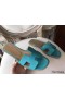 Hermes Oran Sandals In Lagon Epsom Leather