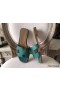 Hermes Oran Sandals In Malachite Epsom Leather