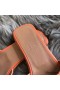 Hermes Oran Sandals In Orange Swift Leather