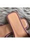 Hermes Oran Sandals In Purple Ostrich Leather