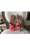 Hermes Oran Sandals In Rose Azalee Epsom Leather