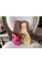 Hermes Oran Sandals In Rose Red Epsom Leather