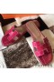 Hermes Oran Sandals In Rose Scheherazade Shiny Niloticus Crocodile