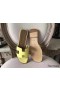 Hermes Oran Sandals In Soufre Epsom Leather