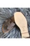 Hermes Oran Sandals In Taupe Swift Leather
