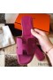 Hermes Oran Slide Sandals In Anemone Epsom Calfskin