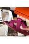 Hermes Oran Slide Sandals In Anemone Epsom Calfskin