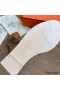 Hermes Oran Slide Sandals In Gold Epsom Calfskin