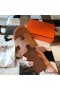 Hermes Oran Slide Sandals In Gold Epsom Perforated Calfskin