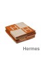 Hermes Orange Avalon Throw Blanket