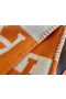 Hermes Orange Avalon Throw Blanket