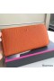 Hermes Orange Clemence Azap Zipped Wallet