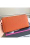 Hermes Orange Clemence Azap Zipped Wallet