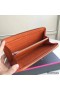 Hermes Orange Clemence Azap Zipped Wallet