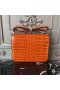 Hermes Orange Constance MM 24cm Crocodile Bag