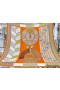 Hermes Orange Dressage Tressage Shawl 140