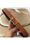 Hermes Oscar Buckle 40 MM Belt Brown Reversible Leather