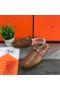 Hermes Oz Mules In Brown Calfskin