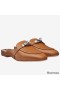 Hermes Oz Mules In Caramel Calfskin