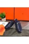 Hermes Oz Mules In Dark Blue Calfskin