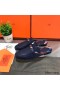 Hermes Oz Mules In Dark Blue Calfskin