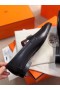 Hermes Paris Loafers In Black Goatskin