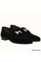 Hermes Paris Loafers In Black Velvet