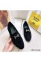 Hermes Paris Loafers In Black Velvet