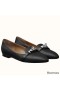 Hermes Pegase Ballerina Flats In Black Leather
