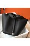 Hermes Picotin Lock 18 Bag In Black Clemence Leather