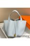 Hermes Picotin Lock 18 Bag In Blue Brume Clemence Leather