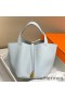 Hermes Picotin Lock 18 Bag In Blue Brume Clemence Leather