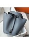 Hermes Picotin Lock 18 Bag In Blue Lin Clemence Leather