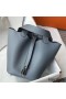 Hermes Picotin Lock 18 Bag In Blue Lin Clemence Leather