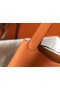 Hermes Picotin Lock 18 Bag In Orange Clemence Leather