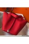 Hermes Picotin Lock 18 Bag In Red Clemence Leather