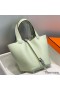 Hermes Picotin Lock 18 Bag In Vert Fizz Clemence Leather