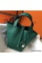 Hermes Picotin Lock 18 Bag In Vert Vertigo Clemence Leather