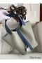Hermes Picotin Lock 18 Bicolor Handmade Bag in Gris Mouette and Blue Agate Swift Leather