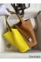 Hermes Picotin Lock 18 Bicolor Handmade Bag in Lime and Gold Clemence Leather