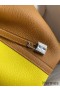 Hermes Picotin Lock 18 Bicolor Handmade Bag in Lime and Gold Clemence Leather