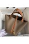 Hermes Picotin Lock 18 Bicolor Handmade Bag in Taupe and Gold Clemence Leather