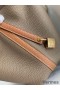 Hermes Picotin Lock 18 Bicolor Handmade Bag in Taupe and Gold Clemence Leather